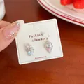 Cute colorful dopamine style enamel ice cream sundae stud earrings with tiny pearls - Artificial Pearl Ice Cream (DGW6)