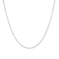 Minimalist 2.4mm silver stainless steel cable chain necklace for DIY jewelry making - O Chain / Steel