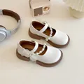 Zapatos Mary Jane beige para niña con correa de perlas, lazo de malla y suela goma - EU 35 / Beige