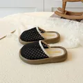Girls black mesh hollow princess mules with thick brown soles for summer comfort - EU 21 / Black