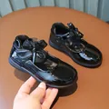 Chaussures Mary Jane fille en cuir verni noir avec nœud papillon et résille - EU 26 / Noir