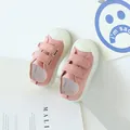 Baskets en toile rose pour tout-petits avec double velcro et bout en caoutchouc - EU 28 / Rose