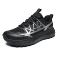 Chaussures de course noires en maille légère pour hommes avec semelles épaisses - EU 39 / Tout Noir