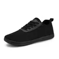 Baskets en maille respirante noires avec semelles en caoutchouc pour le sport et les loisirs - 36 / Noir