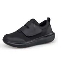 Schwarze atmungsaktive Walkingschuhe mit Klettverschluss und gedämpfter dicker Sohle - EU 36 / Schwarz