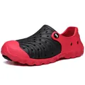 Sandalias de playa bicolores rojo y negro con suela antideslizante de EVA - EU 40 / Negro Rojo