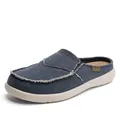 Mules transpirables de malla para hombre con plantilla de corcho y costuras reforzadas - EU 39 / Azul