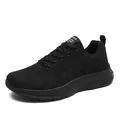 Chaussure de course noire avec tige en mesh respirant et semelle épaisse amortissante - EU 38 / Tout Noir
