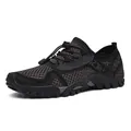 Chaussure de randonnée respirante avec maille alvéolée et système de laçage rapide - EU 36 / Gris