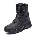 Botas de nieve negras para hombre con forro de piel sintética y suela de goma antideslizante - EU 39 / Negro