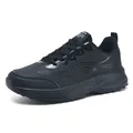 Baskets noires en cuir pour homme avec motifs de flammes et semelles épaisses antidérapantes - EU 38 / Tout Noir