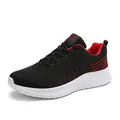 Scarpe da corsa traspiranti leggere nere e rosse con suola morbida ammortizzata - 43 / Stile a Rete Nero Rosso (2288) / Nero rosso