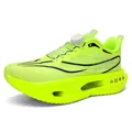 Chaussure de course 9Pro jaune néon avec mesh respirant et système de laçage à molette - 38 / Série F15 / Vert Fluorescent