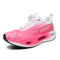 Chaussure de course femme dégradé rose et blanc avec laçage rotatif et semelle creuse - 38 / Série F15 / Rose Sakura