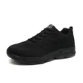 Scarpe da corsa nere in maglia traspirante con suola in gomma morbida per uomo - 38 / Scarpe Sportive Casual (168) / Nero