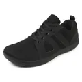 Minimalistische zwarte blotevoetenschoenen met brede neus en ademend mesh weefsel - EU 38 / Zwart
