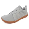 Chaussures de randonnée pieds nus en mesh gris avec bout large et semelles antidérapantes - Gris