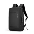 Zaino professionale antifurto Mark Ryden con porta USB e design impermeabile moderno - Nero Classico