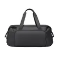 Black large-capacity business travel duffel bag with reinforced handles in a sleek design - Black