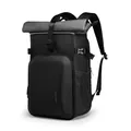 Mochila para cámara impermeable negra con parte superior enrollable y carcasa rígida - Contraste Negro Gris