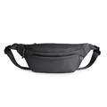 Water-resistant black crossbody sports chest bag with adjustable strap and sleek matte finish - Classic Black