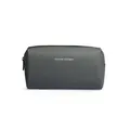 Beauty case grigio Mark Ryden con trama impermeabile e logo per uso da viaggio - verde oliva