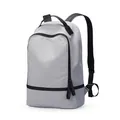 Light grey Mark Ryden leisure backpack with black zippers and high-density waterproof fabric - Fashion Gray