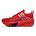 Lichtrode lichtgewicht hardloopsneakers met ademend gebreid bovenwerk en gedempte luchtzool - EU 36 / Rood