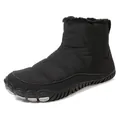 Waterproof thermal winter boots with warm fur lining and non-slip rubber soles for couples - 38 / 8821 Black