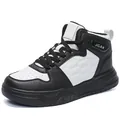 High-Top Sneaker in Schwarz-Weiß mit JGAK-Logo und atmungsaktiver perforierter Kappe - EU 39 / Weißschwarz