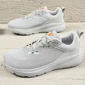 Chaussures de course homme grande taille en mesh gris clair avec semelle amortissante - EU 36 / Gris