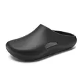 Men's lightweight black EVA clogs featuring a non-slip sole and breathable side vents - EU 40 / Black