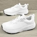 Chaussures de running blanches en mesh respirant avec semelle épaisse pour adultes - EU 36 / Blanc