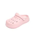 Pink lightweight EVA clogs for women with breathable holes and rotating heel strap - 36-37 / Pink
