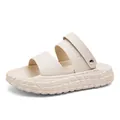 Comfortable men's platform tire sole sandals with sport strap for summer beach wear - EU 39 / Khaki