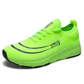 Leichte neongrüne Marathon-Laufschuhe mit atmungsaktivem Mesh und dicker Schaumstoffsohle - EU 36 / Grün
