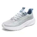 Zapatillas de running para hombre en malla gris claro transpirable con amortiguación - 35 / Azul cielo