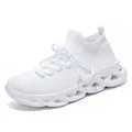 White breathable mesh sneakers with lightweight hollow sole for men and women - EU 36 / White