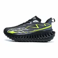 Black and grey trend running shoes with neon lightning patterns and thick soles - EU 36 / Cool Black