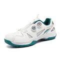 White professional sports shoes with breathable mesh and innovative dual-dial lacing system - EU 37 / White Moon