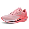 Lightweight running shoes for men and women in gradient pink and coral orange - 35 / Pink