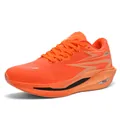 Lightweight bright orange running shoes with breathable mesh and FLAM cushioning - 35 / Orange