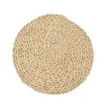 Tovaglietta rotonda naturale in paglia intrecciata per isolamento termico e arredamento casa - Rotondo Diametro 11cm
