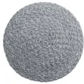 Nordisches rundes Tischset aus Ramie-Baumwolle, hitzebeständig und grau gewebt - Durchmesser 18cm / Dunkelgrau