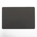 Waterproof dark gray rectangular PVC placemat with rounded corners for dining tables - Rock Grey