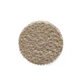 Golden round woven table mat with a metallic texture and irregular mesh pattern - Round / Beige