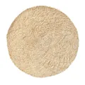 Mantel individual redondo tejido a mano de paja de maíz con grueso aislamiento natural - Diámetro 38cm