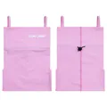 Pink GSOU SNOW windproof skiing face mask with ear loops and adjustable drawstring - One Size / Pink