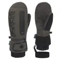 Moffole da sci verde scuro impermeabili con palmo in Kevlar e protezione per polsi - grigio scuro
