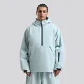 Traje de esquí impermeable azul menta con tejido técnico cortavientos y bolsillos - Azul claro